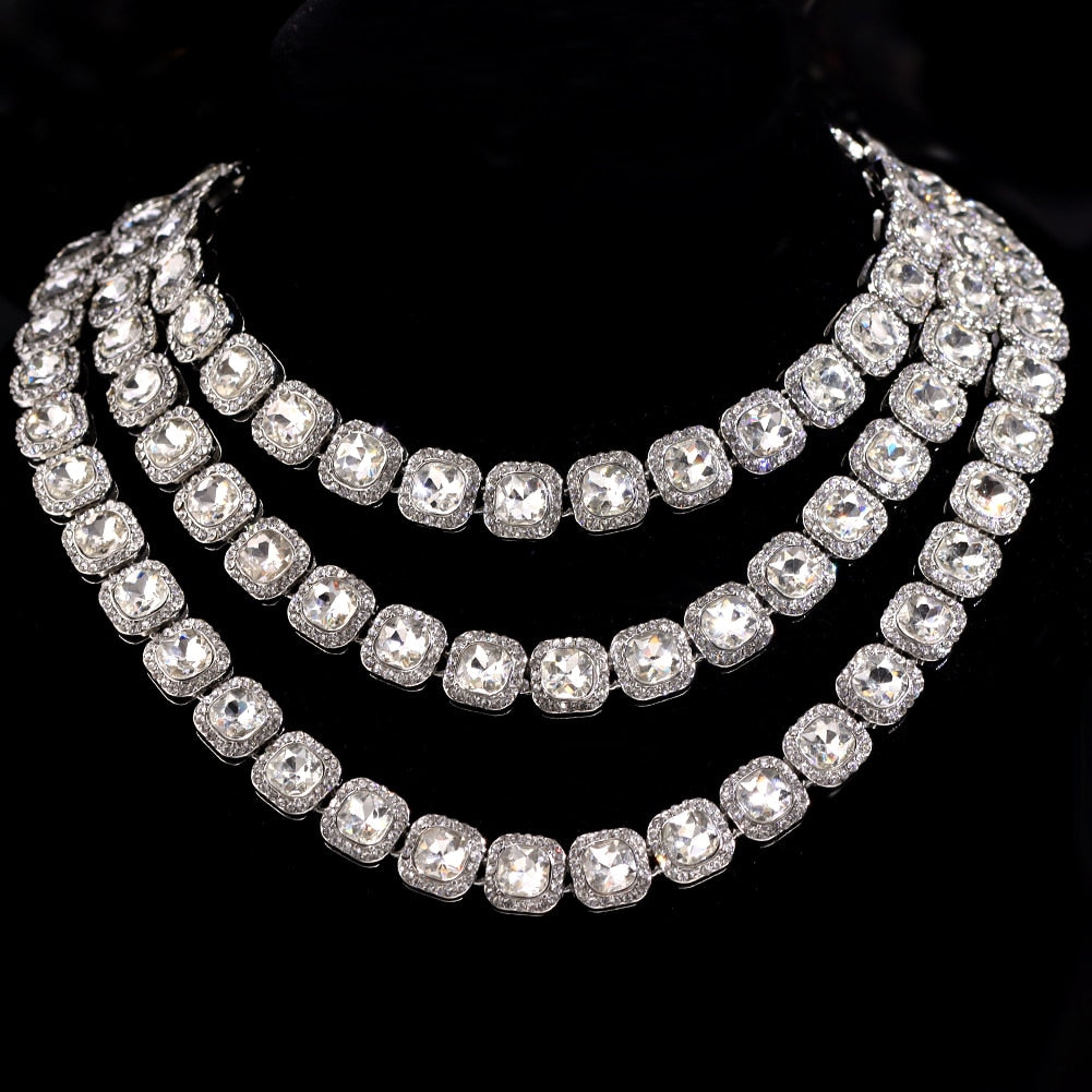 Crystal Clear Iced Out Necklace