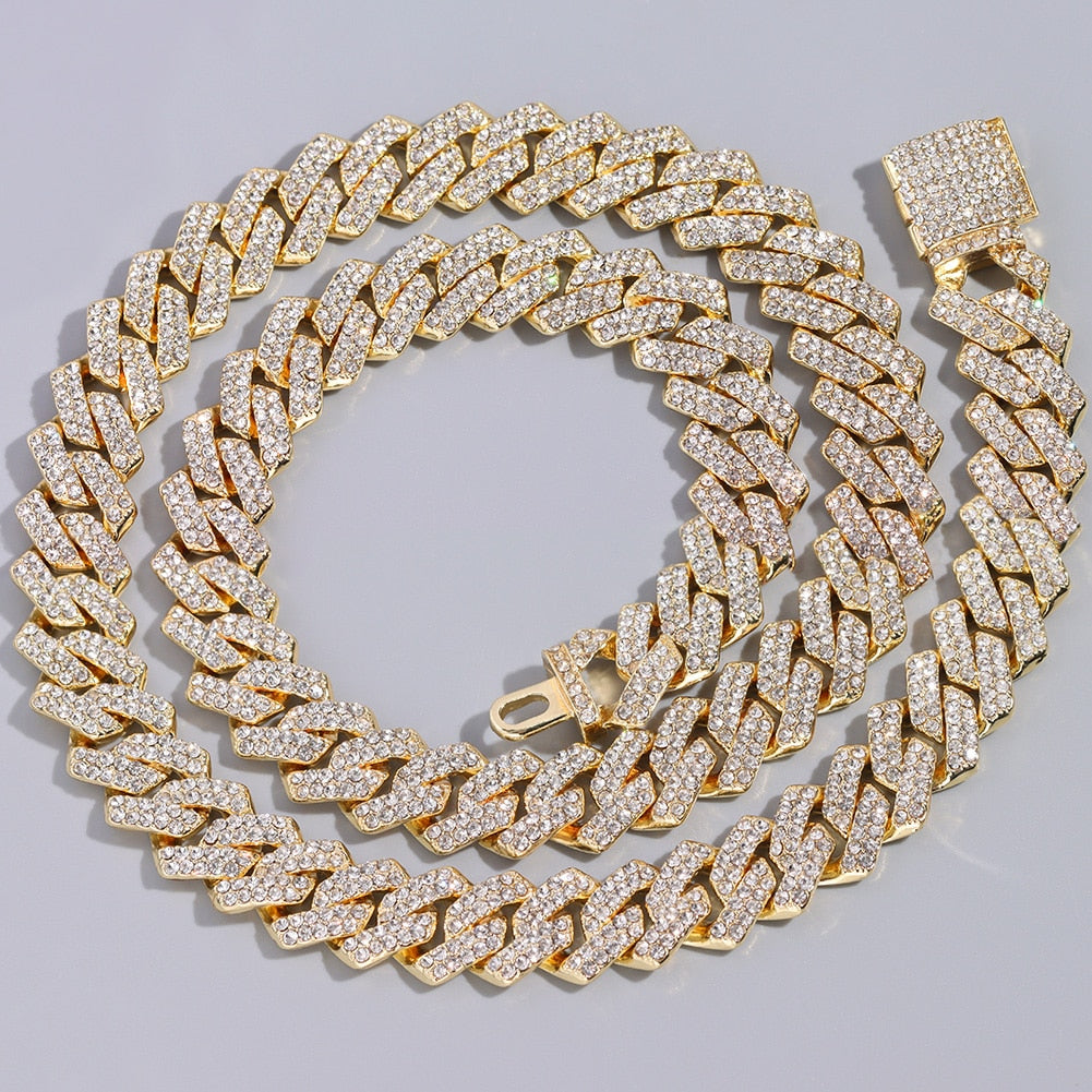 Crystal Clear Iced Out Cuban Chain